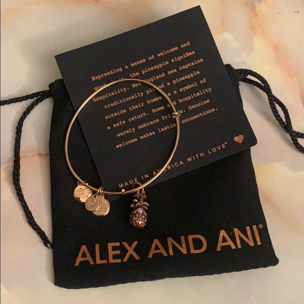 pineapple alex& ani bracelets